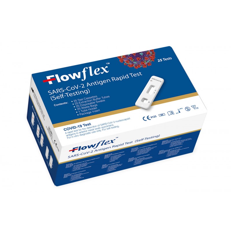 FlowFlex - SARS-CoV-2 rychlý antigenní test z nosu balení 25ks